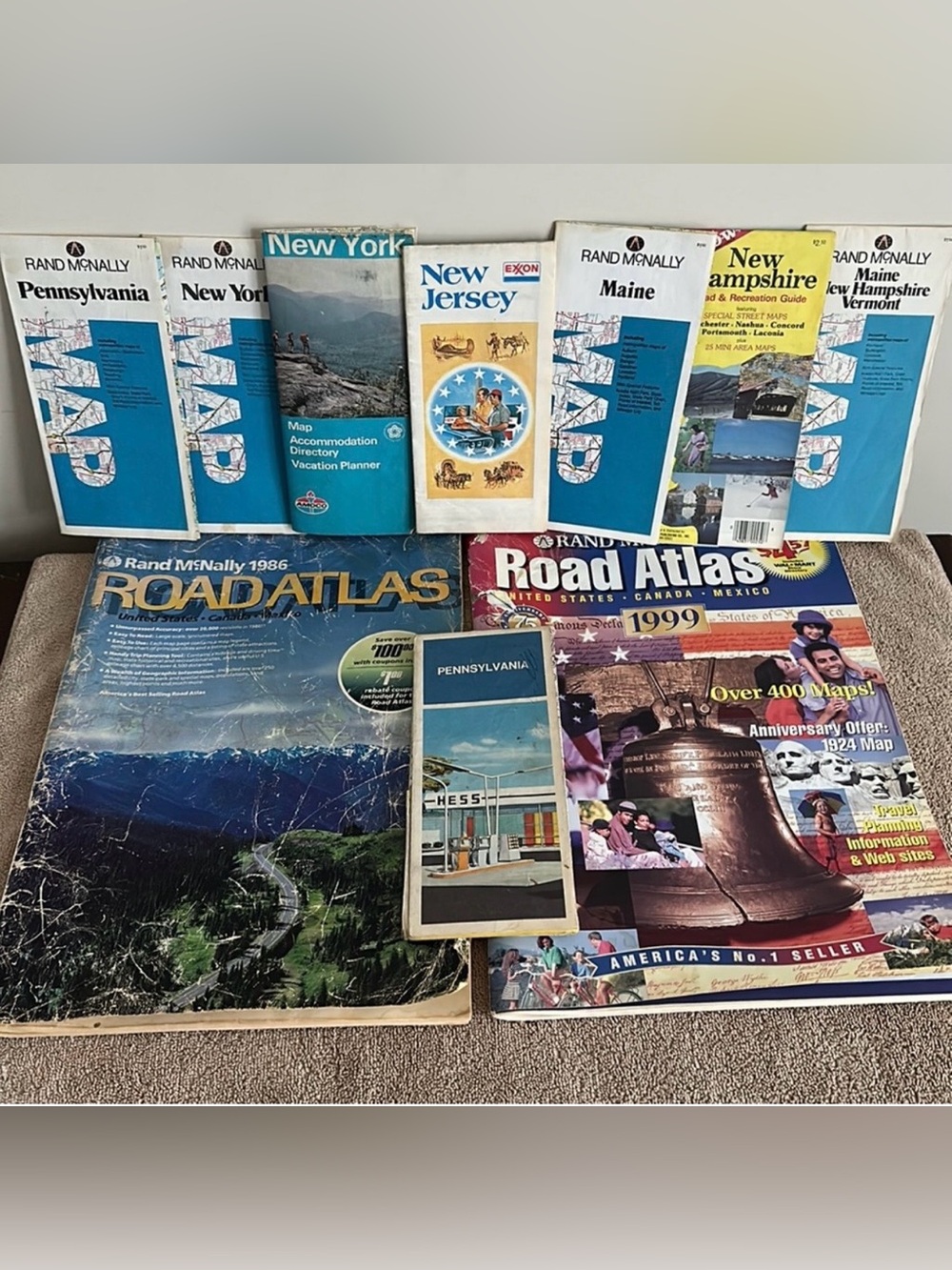 Vintage Rand McNally Road Atlases & State Road Maps